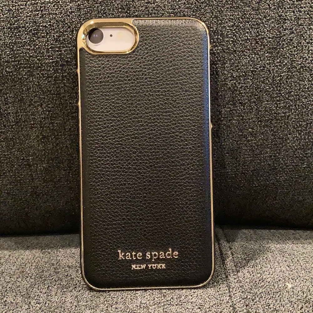 Black Kate Spade iPhone 7, 8 Case